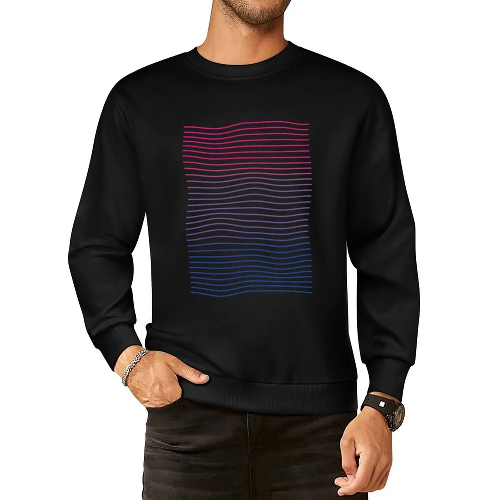 

Bisexual Pride Pullover Hoodie men clothing men's sweat-shirt set men's sweat-shirt men's sweatshirts