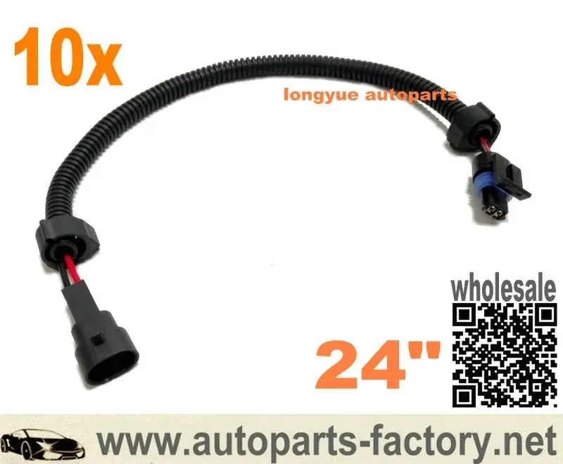 Longyue 10pcs LS1 LS2 LS3 LS6 2 Wire Style Coolant Temperature Sensor Extension TPI TBI LT1 LS1 24
