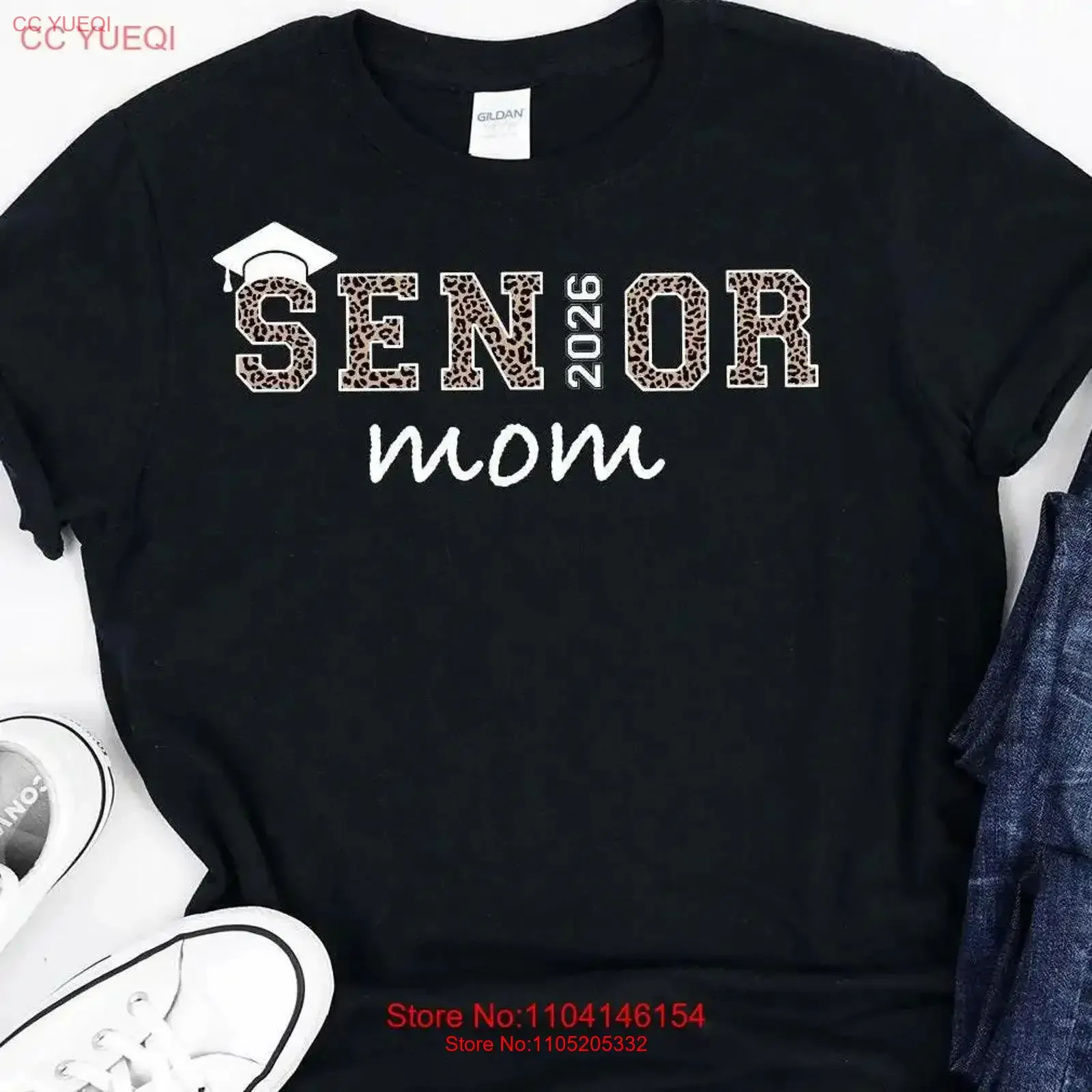 Senior Mom 2026 T Shirt Class Of Graduation Graduate s vintage Washed fashion Versatile Slightly streetwear designer clothes