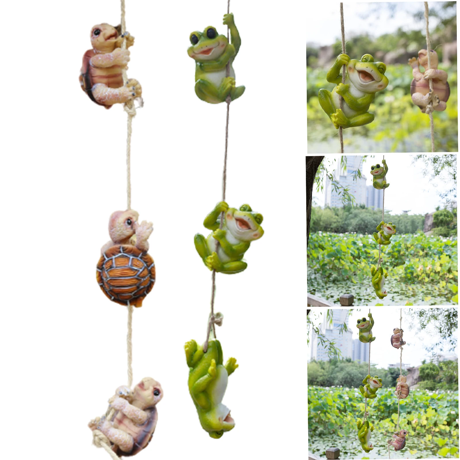 Hanging Garden Statue Funny Outdoor Window Pendant Hanging Garden Sculpture Decoration