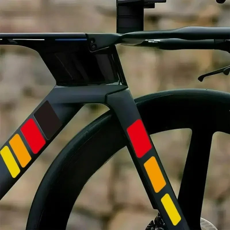 

1SET Yellow Orange Red Brown Stripe Sticker Decal For Car Body