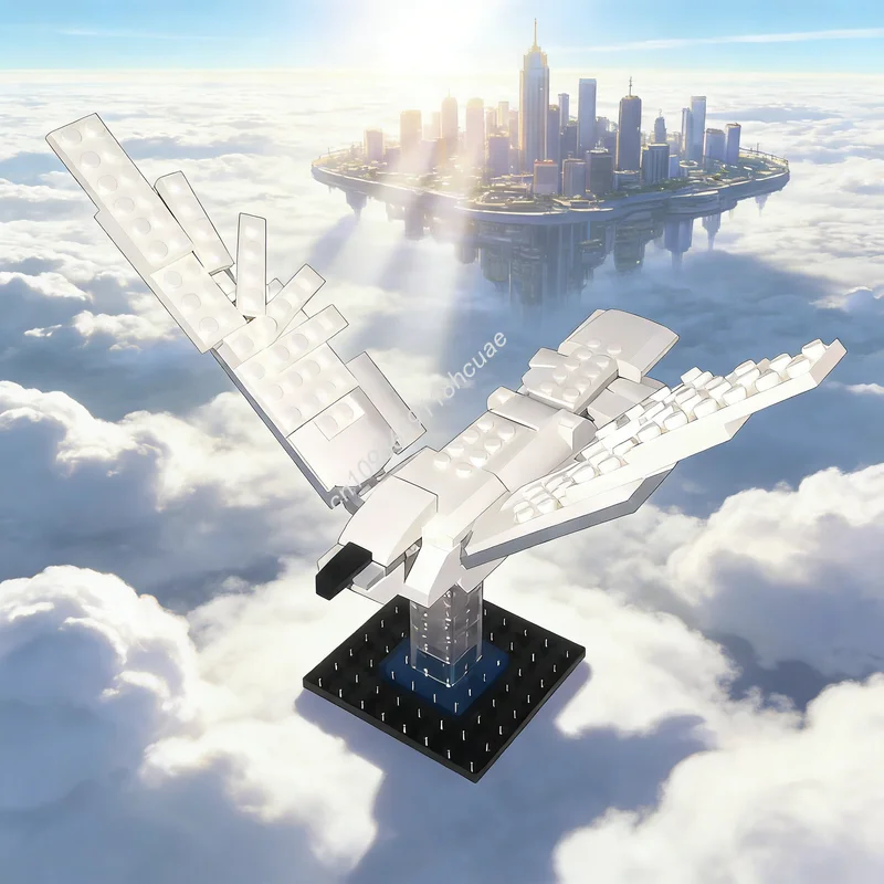 104 stuks MOC Classic The Flying Dove La Colombe Volante Modelbouwstenen Constructiespeelgoed Idee Kerstcadeaus Onderwijs