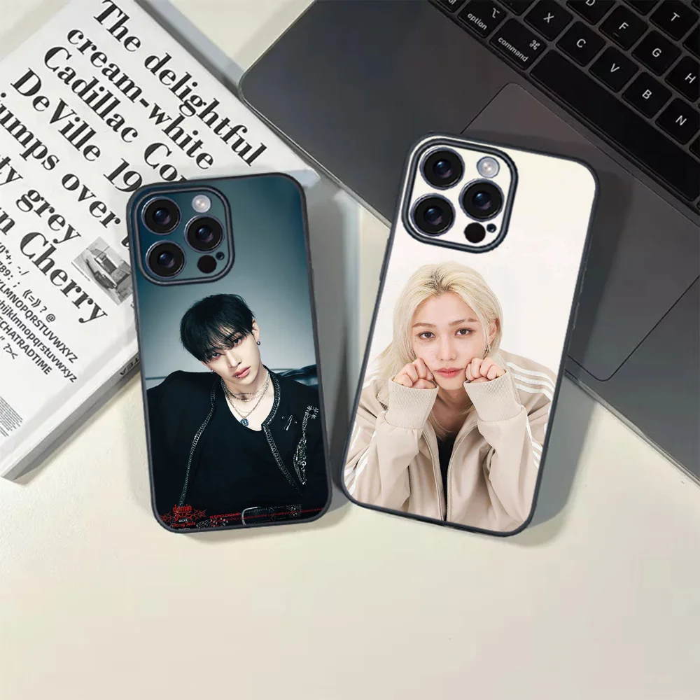 Cool K-kpop S-Strayes-K-Kids Phone Case For iPhone 16 15 14 13 12 11 PRO MAX PLUS Mini TPU Soft to Skin-friendly case