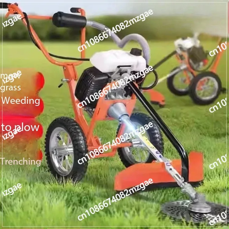 Portable Weeding Machine Hand-push Weeder Grass Trimmer Tiller CS-160 2-stroke 52CC Host With Weeding Wheel 1.9KW 2.5 Horsepower