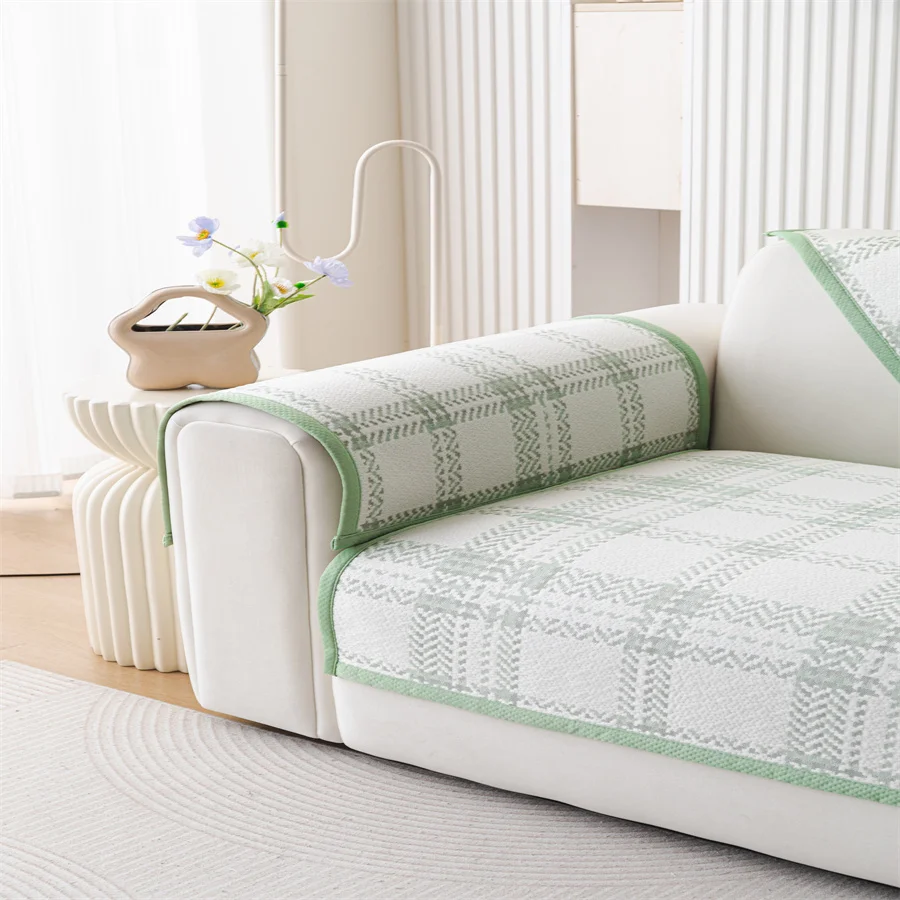 French Advanced Sofa Cushion 2025 New Four Seasons Universal Fixed Non-Slip Sofa Straight Row Leather Sofa Cushion