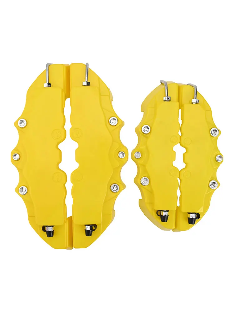 Car Caliper Cover Kits 3D Style Accessories Brake Caliper Front/Rear Replacement  YELLOW Parts Accessories