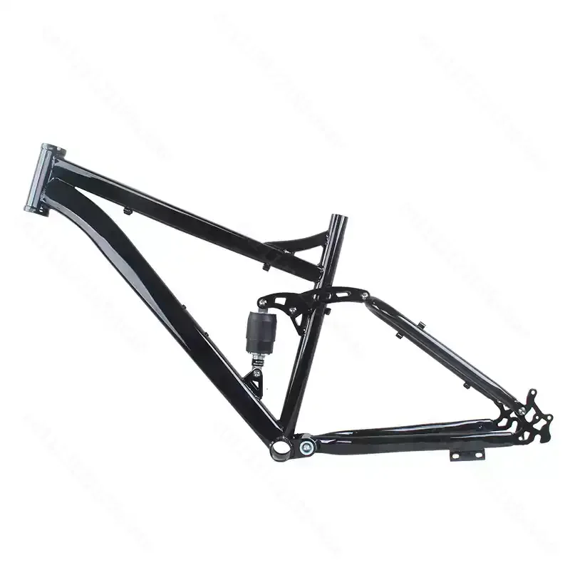 26 Inch Disc Brake Mountain Bike Frame High Carbon Steel Full Suspension Mountain Bike Frame for Trail & Commute