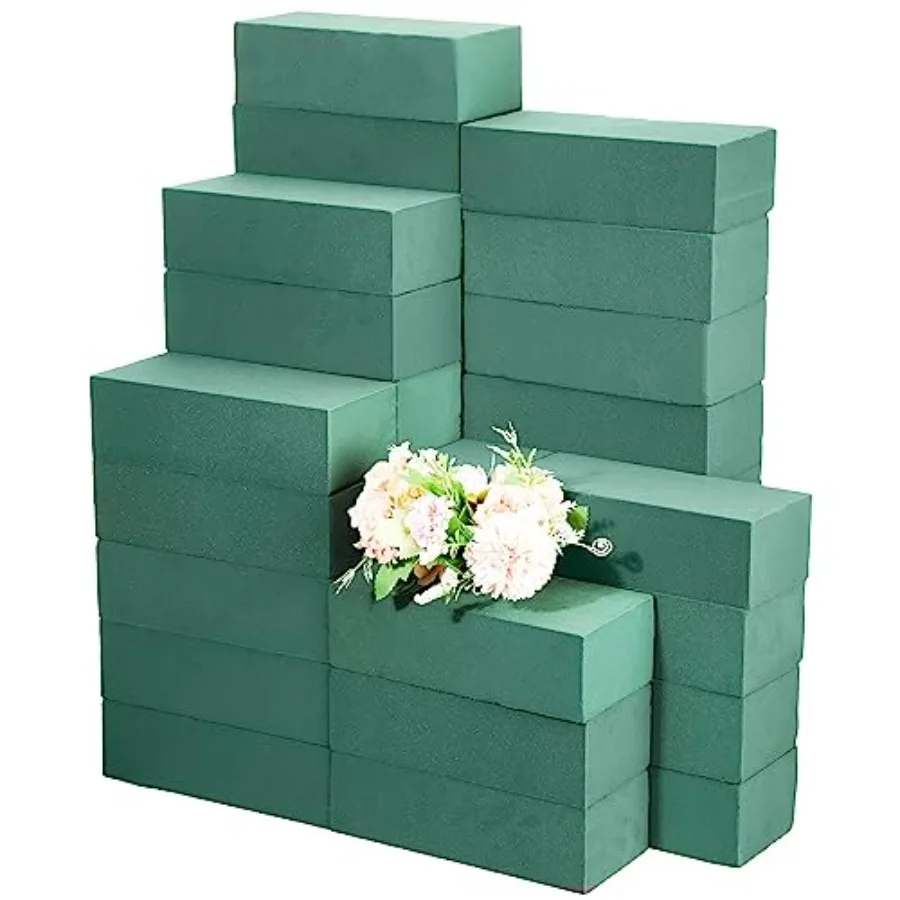 

Марсуй, 30 шт. зеленых флористических пеноблоков для живых и искусственных цветов, для аранжировки, флористические принадлежности