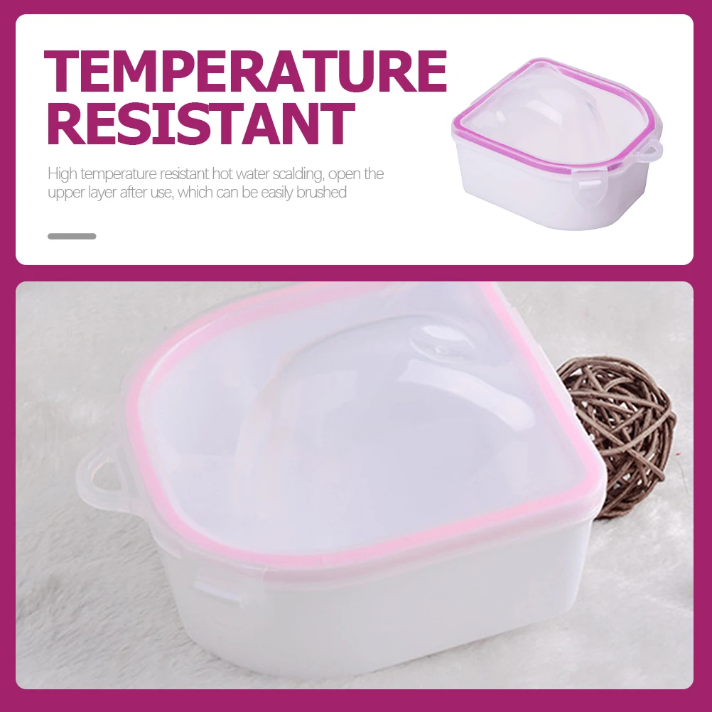 2 قطعة وعاء نقع مانيكير لوازم الاكريليك مزيل الأظافر لنقع البشرة البولندية تليين في المنزل سبا صالون أدوات الأظافر #1