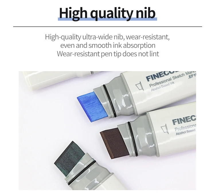 Finecolour 20 mm breite Marker, Linienskizzen, Kunst, großer breiter Kopf, Marker, Stift, Zeichnen, Schule, Kunstbedarf, EF105, 2–12 Stück – Detail 9