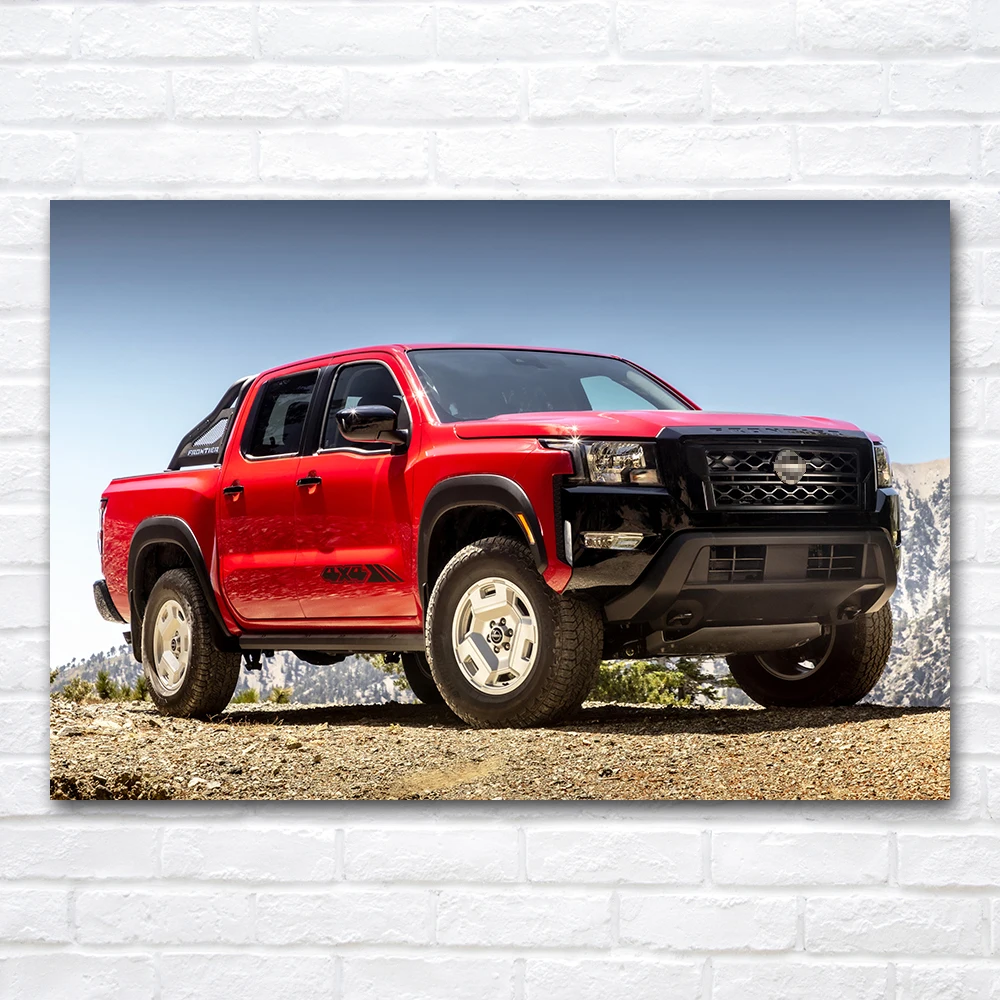 Frontier Pickup Truck Canvas Painting Wall Art Car Poster For Living Room Corridor Home Decoration