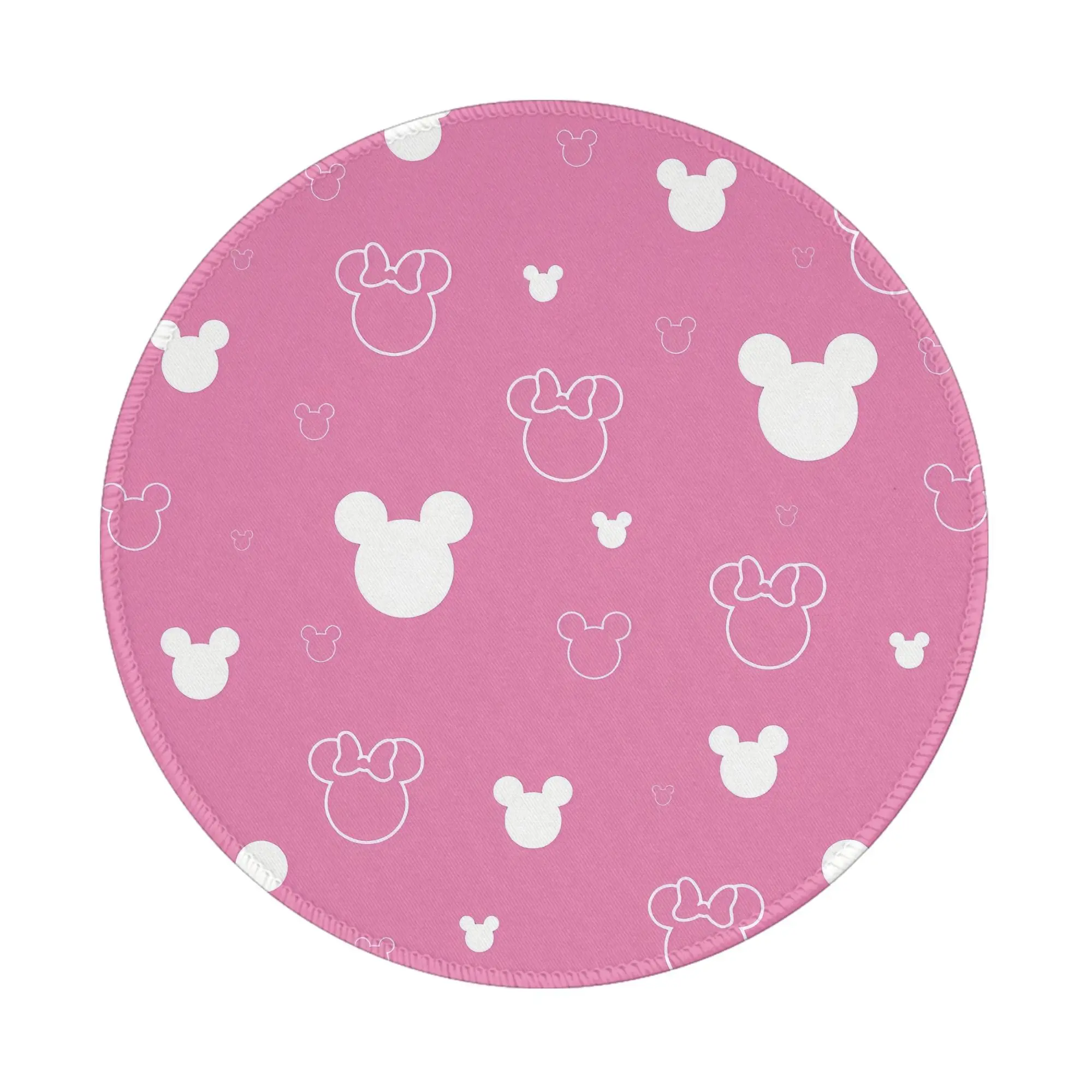 

Круглый мини-коврик для мыши Минни, противоскользящий коврик для рабочего стола, 8 дюймов, игровой компьютерный коврик, игровой резиновый коврик для мыши