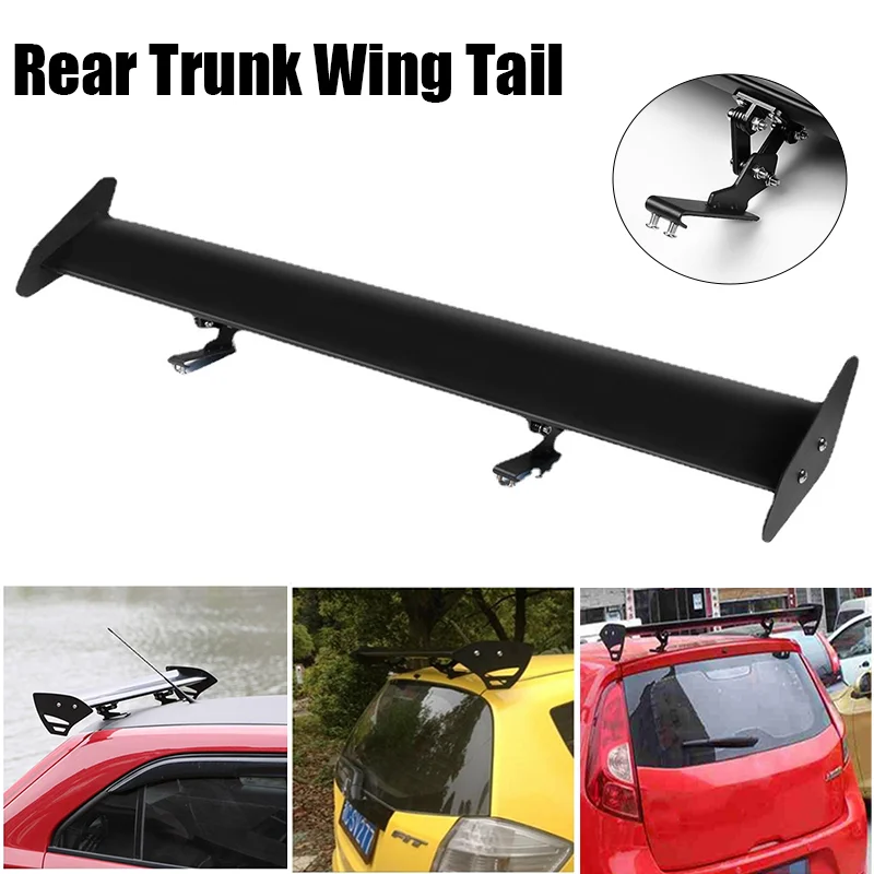 Lightweight Universal Rear Wing Spoiler Single Streamline Deck Set for Any Hatchback with Even Trunk