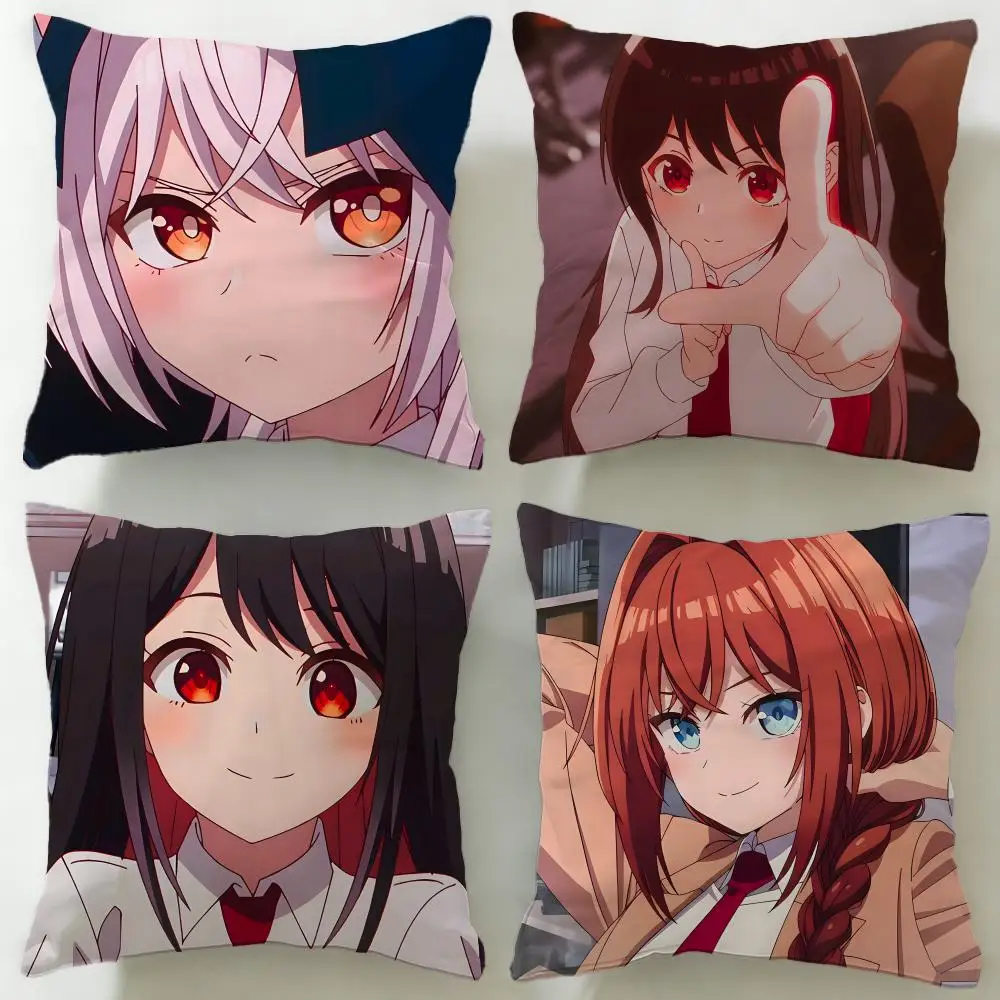 anime Tune In to the Midnight Heart Cushion Cover Soft & Easy-Wash Pillow Case – Versatile for Couch, Bed, Travel and Office