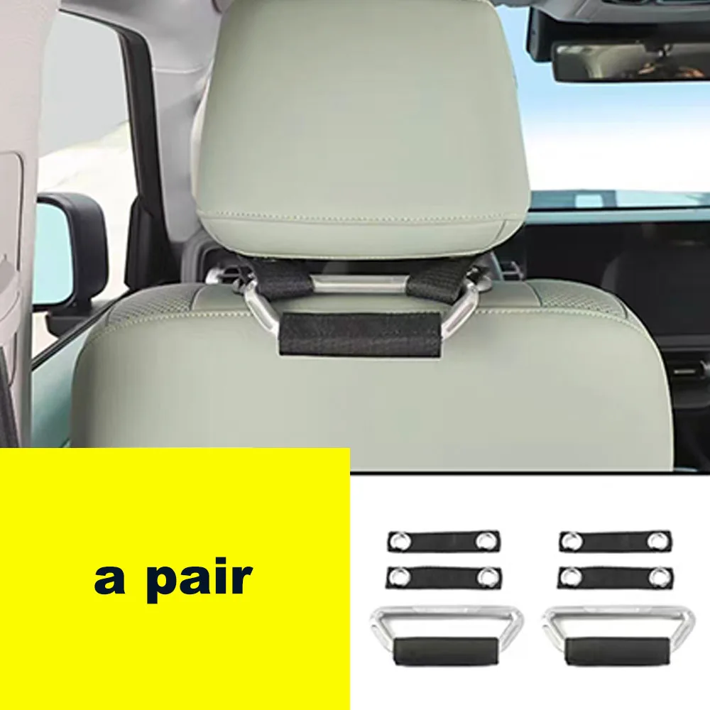 Headrest Metal Grab Handle Rear Passenger Safety Assist Bar Fit For 2024-2026 BAIC BJ40C Off Road Interior Supplies