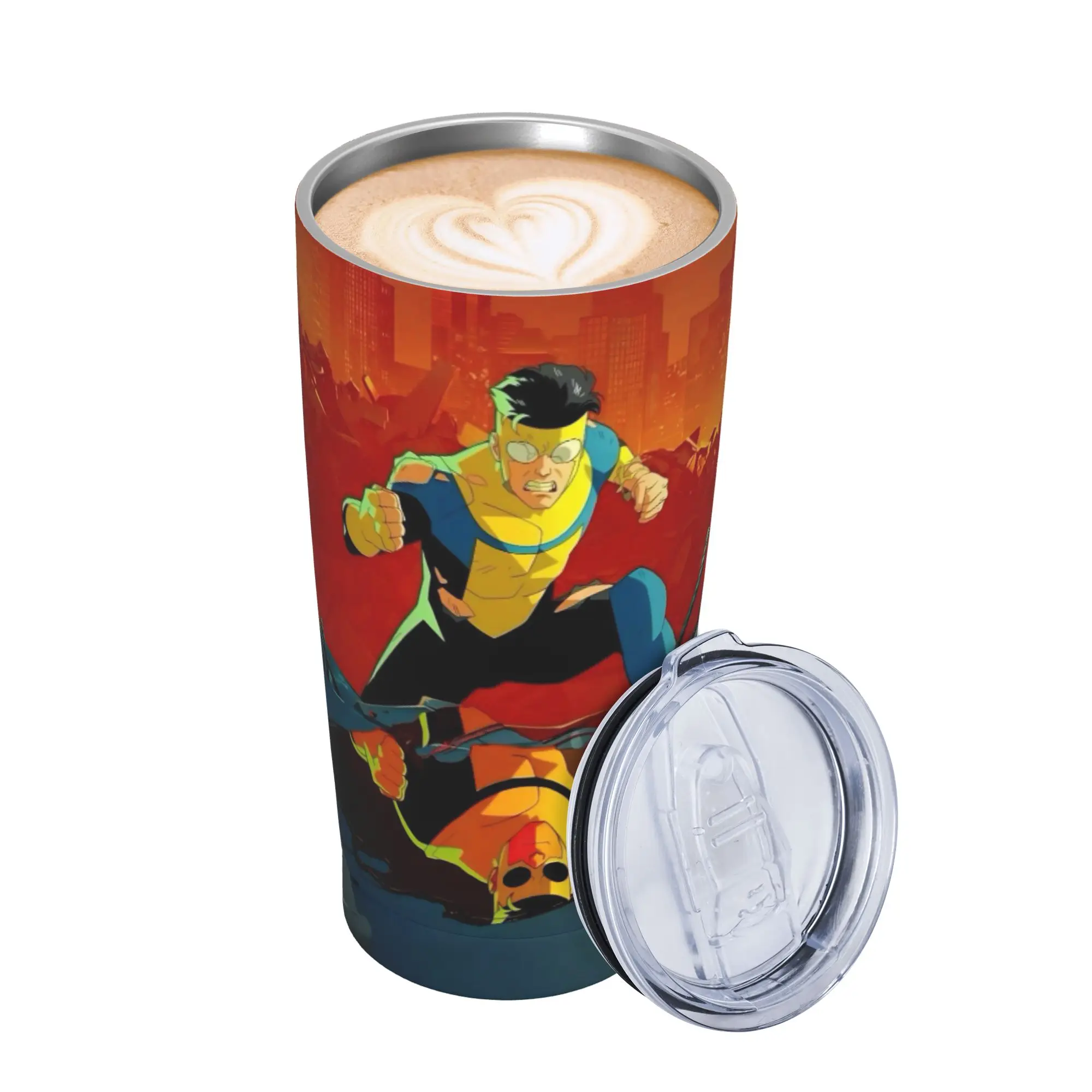 Invincibles Comic Tumbler Vacuum Insulated  Thermal Cup Vacuum Flask Travel Outdoor Mug Water Bottle 20oz