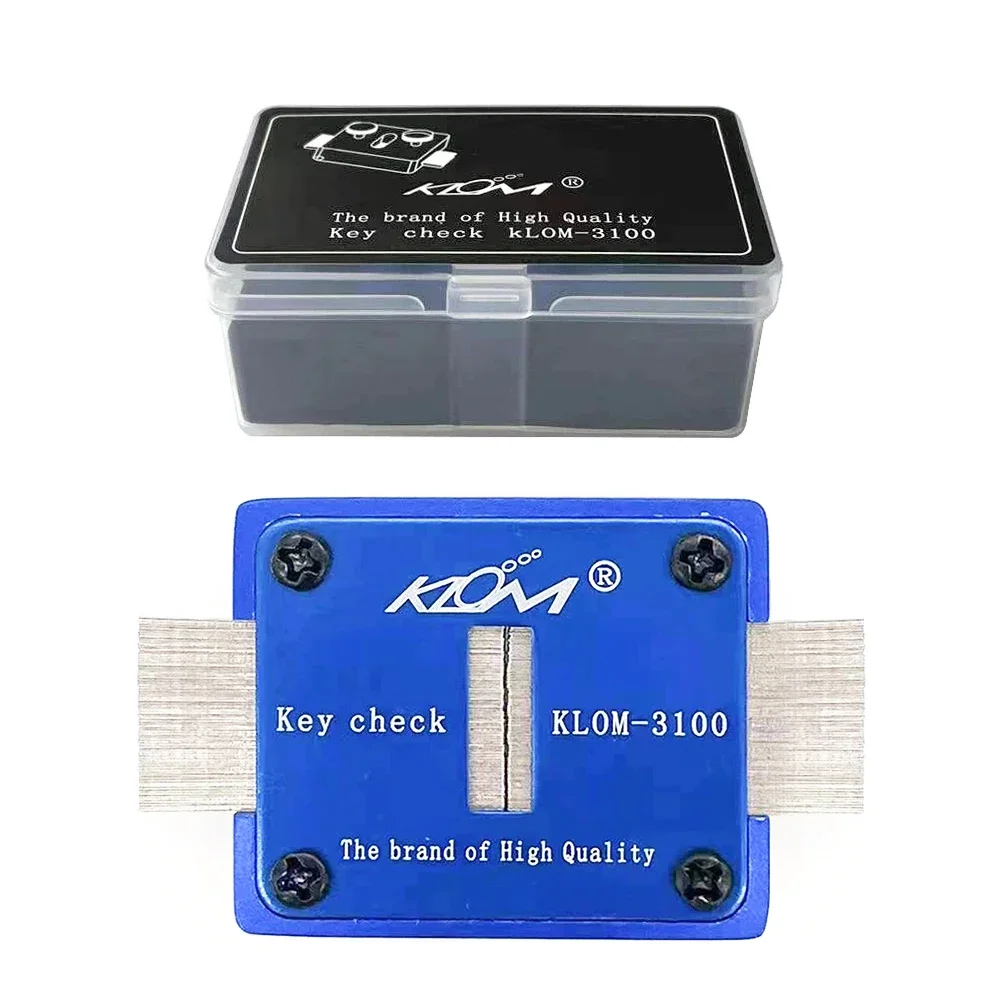 

Klom Key Check Checker KLOM-3100 Professional Locksmith Tools Blank Key Slot Checker Key Cutting Alignment