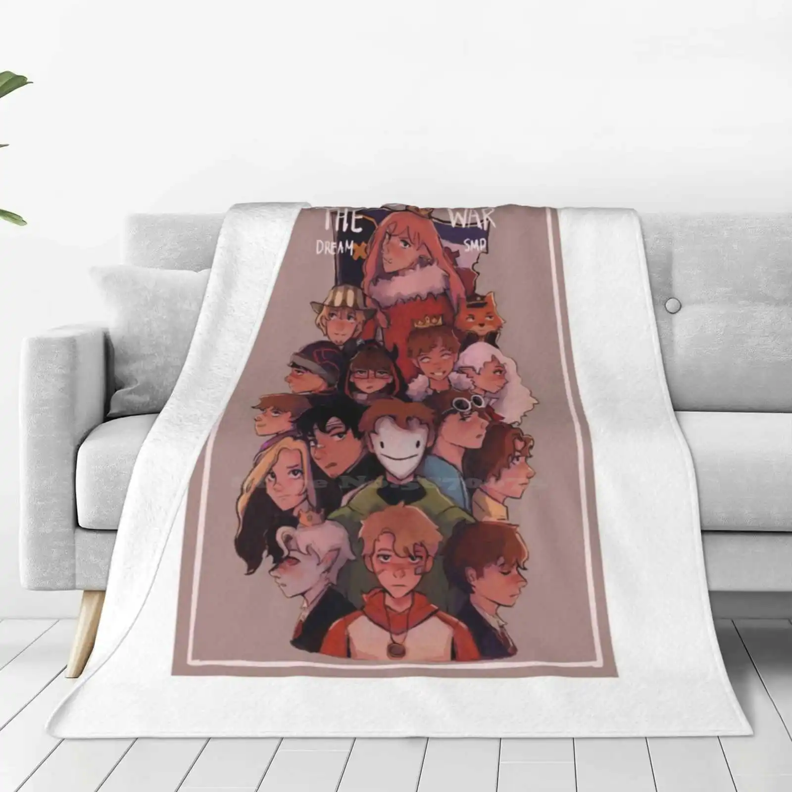 

Новинка, Фланелевое мягкое одеяло Dream Smp с принтом на заказ, команда мечты Smp, Mcyt