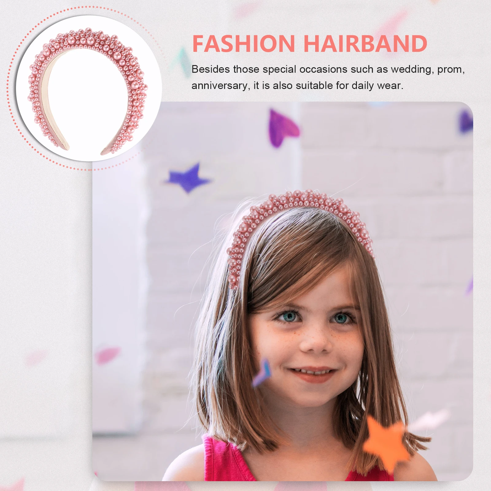 

Pearl Headband For Women Elegant Hair Hoops Decorative Headband Accessory Fashion Headdress Lightweight Comfortable Chic