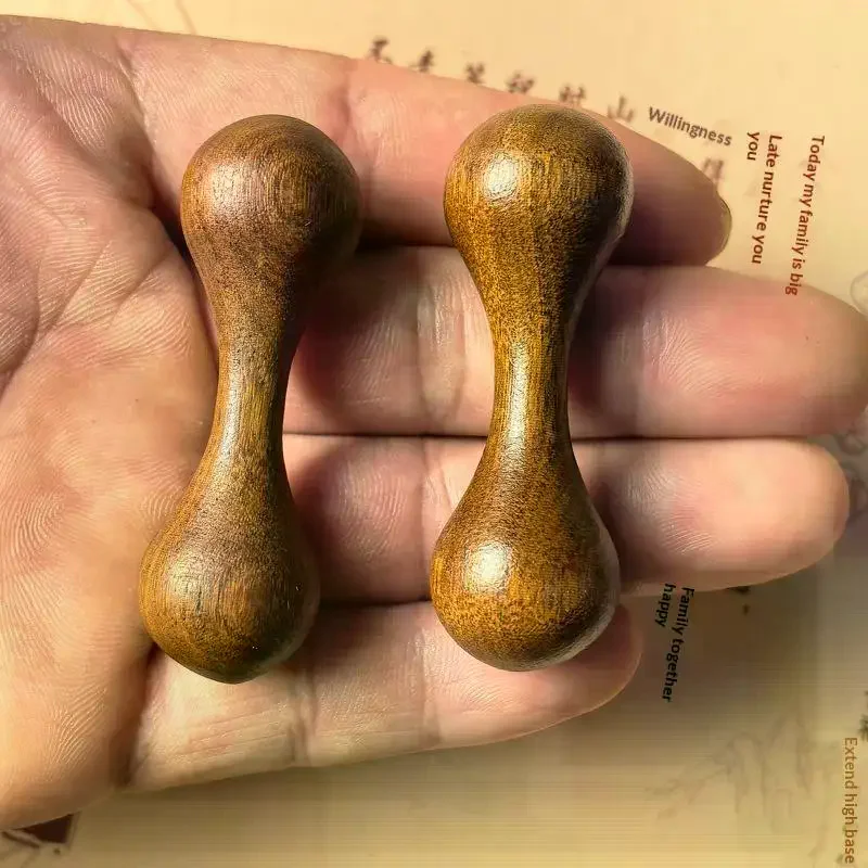 

Деревянные игрушки-спиннеры для пальцев, вращающиеся, полирующиеся, в форме гантели, из золотистого сандалового дерева, антистресс, подарки