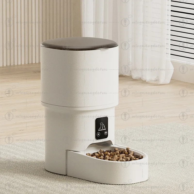Pet Intelligent Automatic Feeder 4L Smart Phone Timed Quantitative Remote Feeding Cat and Dog Basin Pet Supplies