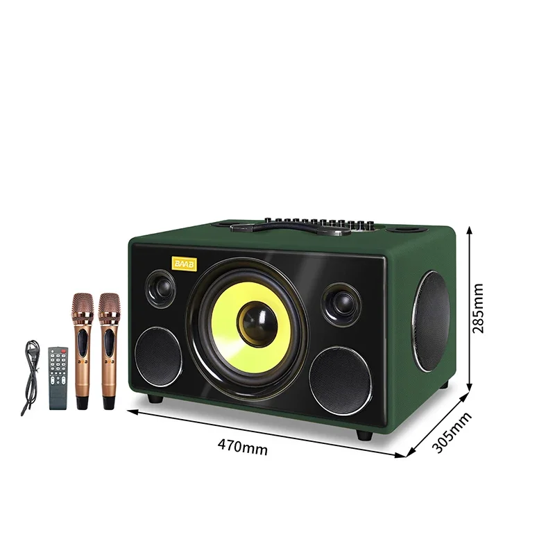 

Professional 8 inch Bass wooden loud wireless Speaker Home Theatre Audio System Sound party DJ super bass karaoke speaker