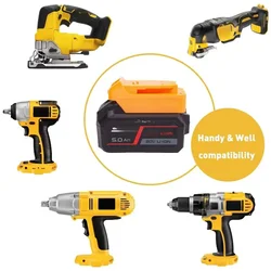 Batteries Converter For SKIL 20V Lithium Ion  Adapter  Convert To for Dewalt 18V Tools  Converter (without battery and tools)