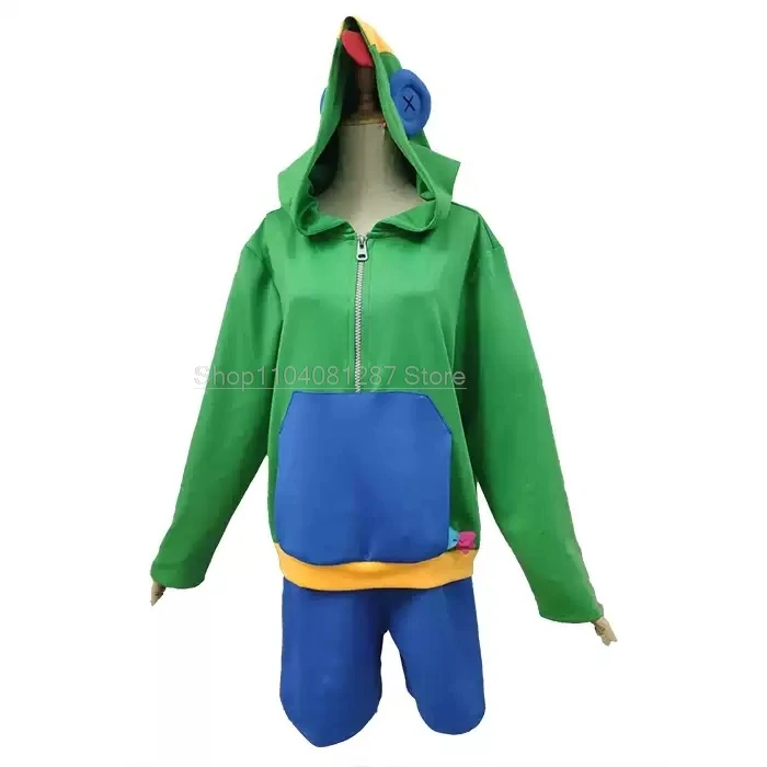 Leon Hoodie Cosplay Legendary Hoddies Brawl Outfit Uniform Anime Unisex Top Shorts Halloween Party Role play Doujin Clothes