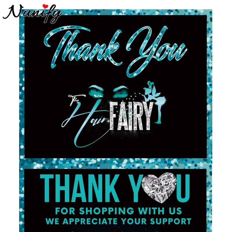 Thank You For Supporting My Small Business Cards 200Pcs Business Card Size 8x10Cm Custom Thank You Cards For Online Retail Shop