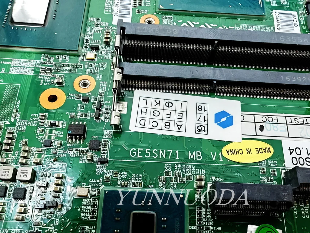 GE5SN71 For Hasee MECHREVO  Z7-KP7D2  Laptop Motherboard With I7-6700HQ CPU GTX1060 6G GPU 100% Tested good
