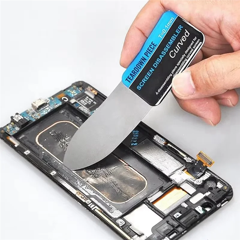 GTBL Metal Cell Phone Curved LCD Screen Opener Pry Card Tool Slim And Flexible Cell Phone Disassembly Tool