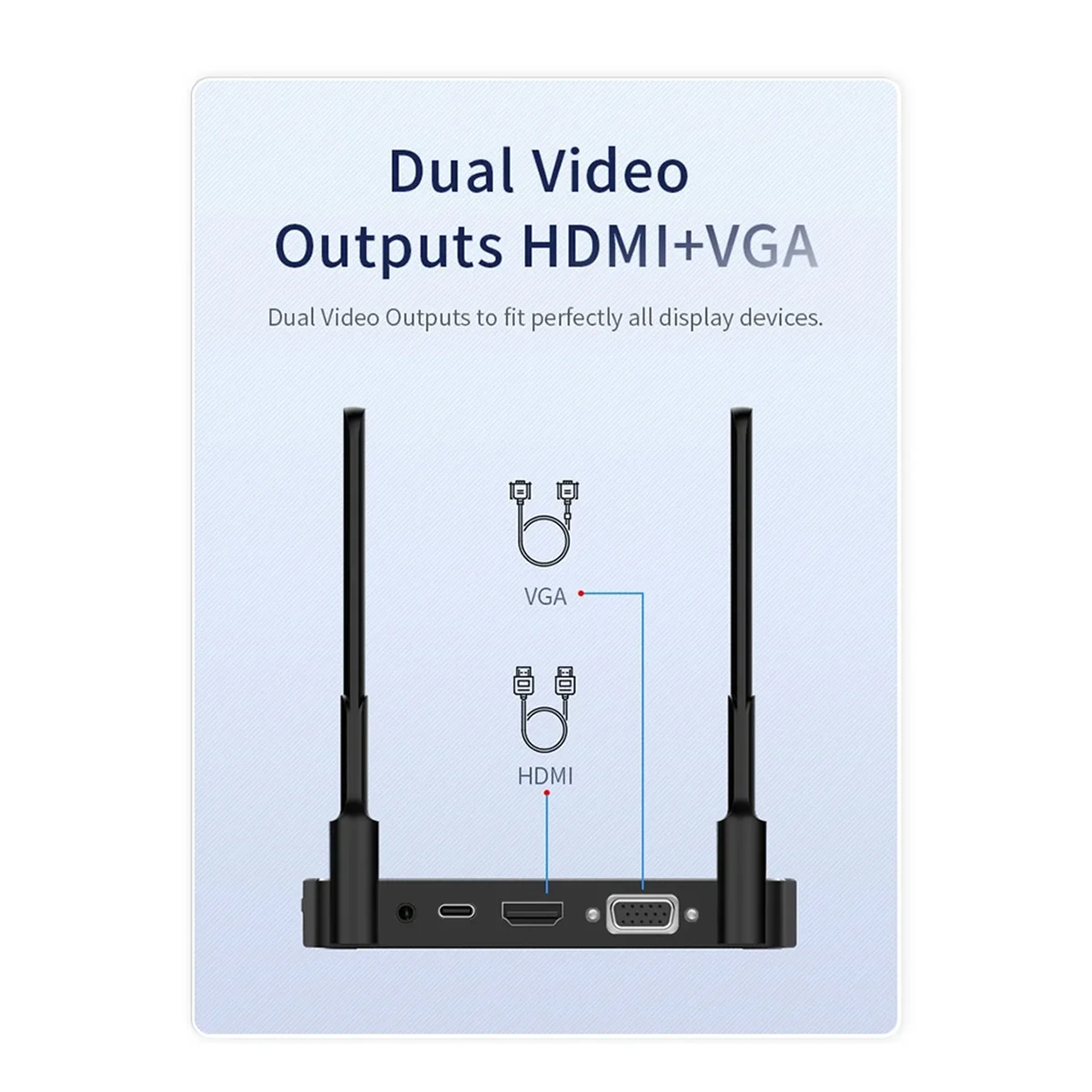 A93P 5G 4K Wireless HDMI-Compatible Video Transmitter Receiver Extender Display Kit Adapter Dongle for TV Stick Monitor(1Set)