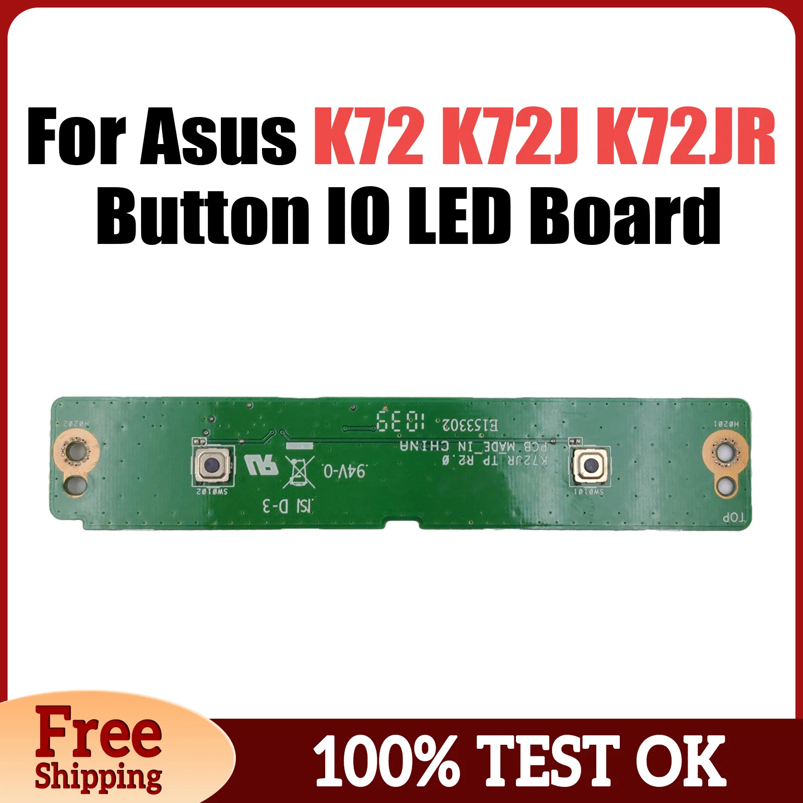 ASUS用LEDボタンボード,K72Jr,100% テスト済み,迅速な発送