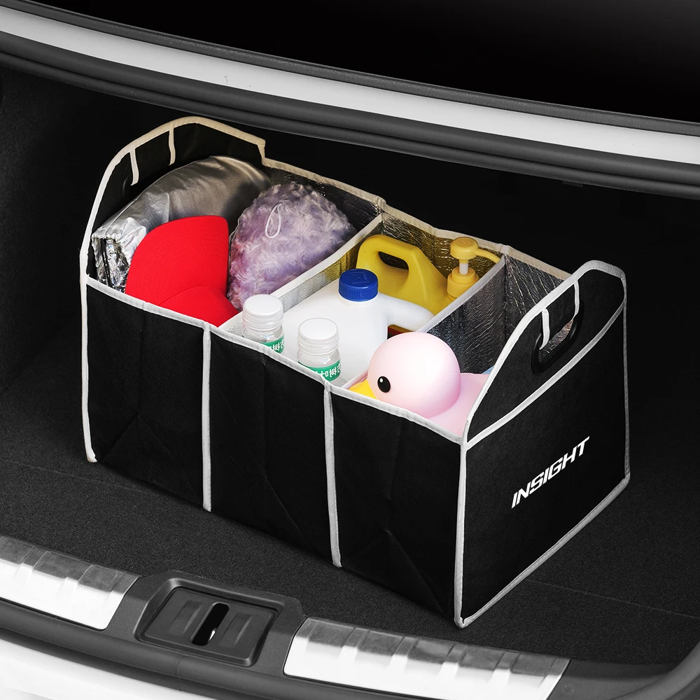 Car Trunk Storage Bag Folding Insulation Box Multiuse Tools Stowing Tidying Folding Storage Bag For Honda Insight ZE2 ZE3