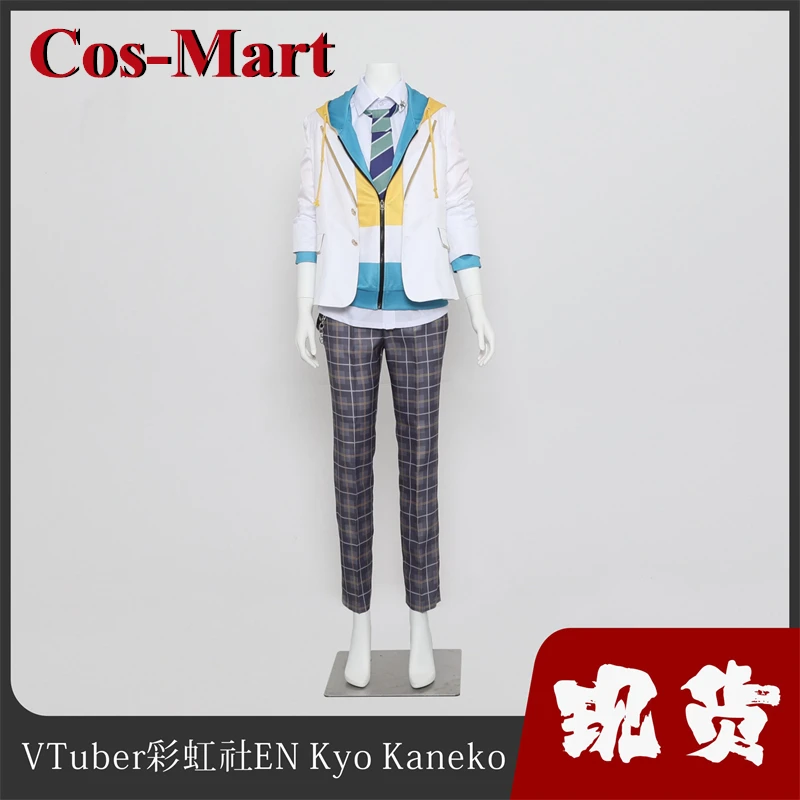 Cos-Mart Hot Anime VTuber Kyo Kaneko Cosplay Costume Fashion Combat Uniforms Activity Party Role Play Clothing