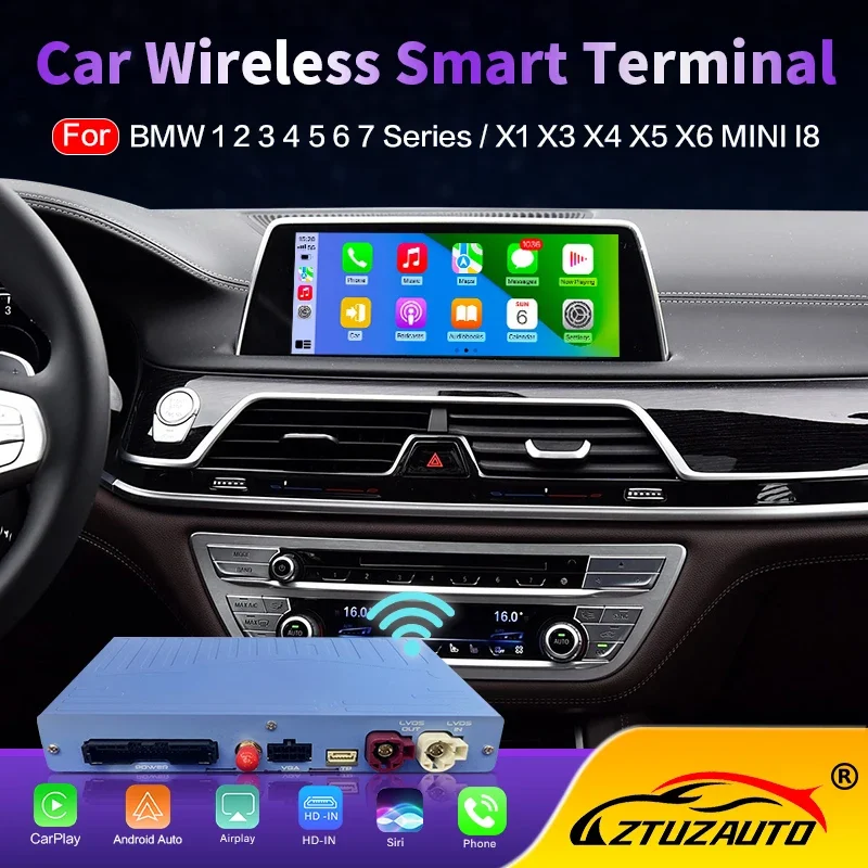 OEM Screen Upgrade Wireless CarPlay for BMW EVO 1 2 3 4 5 7 Series X1 X3 X4 X5 X6 MINI F56 F15 F16 F25 F26 F48 F10 F22 F20 F30