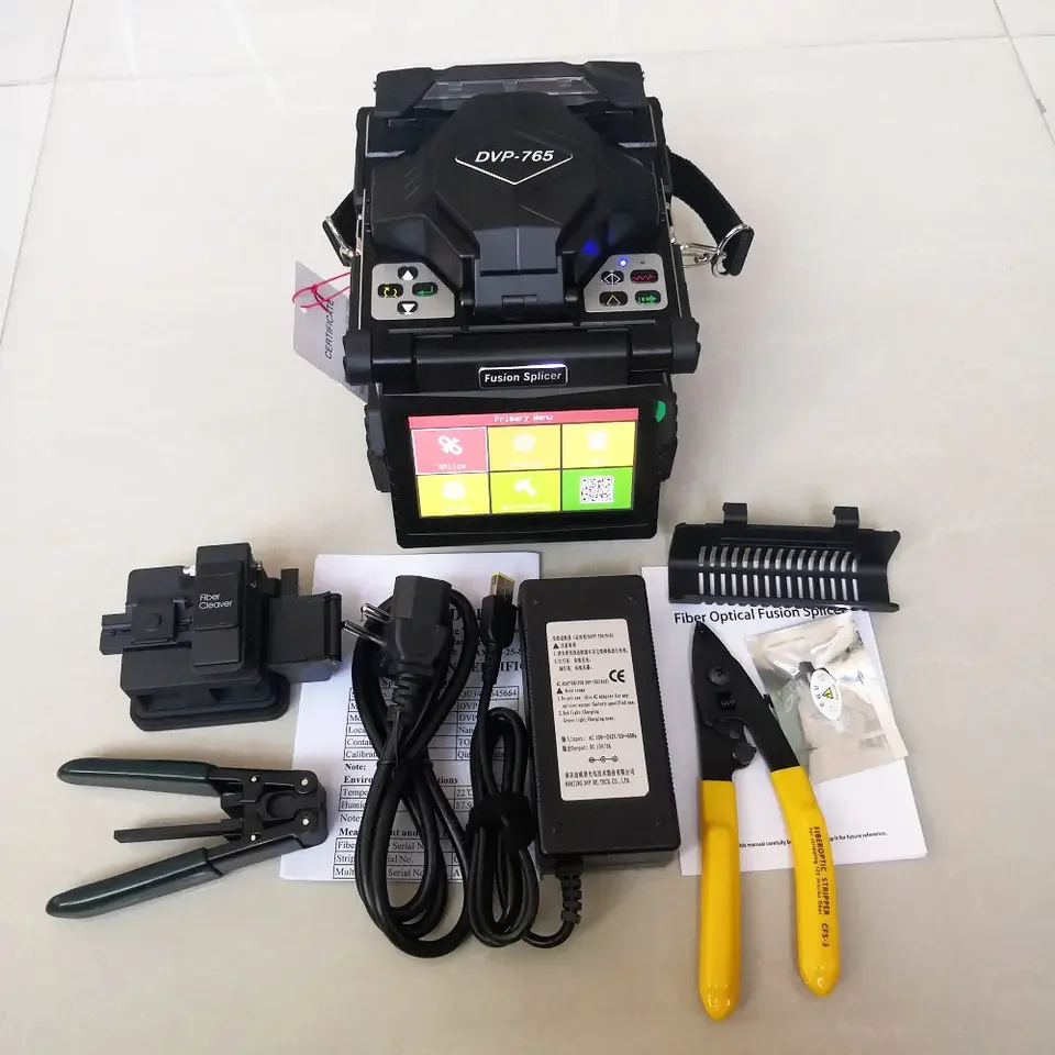 Imagem -02 - Fibra Óptica Splicing Machine Dvp765 Fusion Splicer Soldador Ftth Optical Splicer