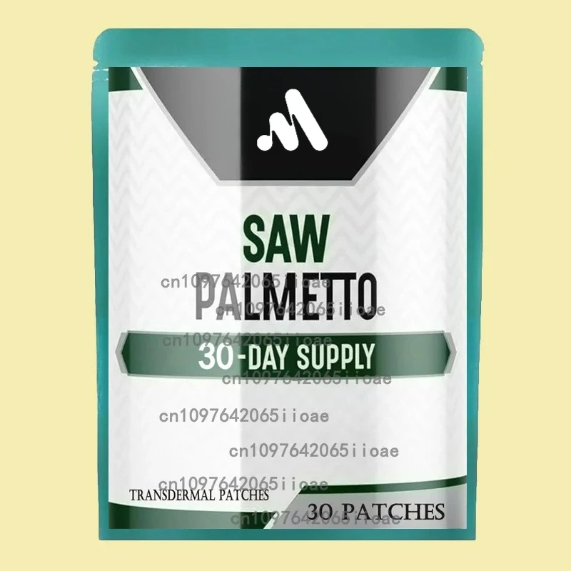 

30 Patches Saw Palmetto Extract Transdermal Patches Prostate Health, Urinary Tract Support,Hair Health