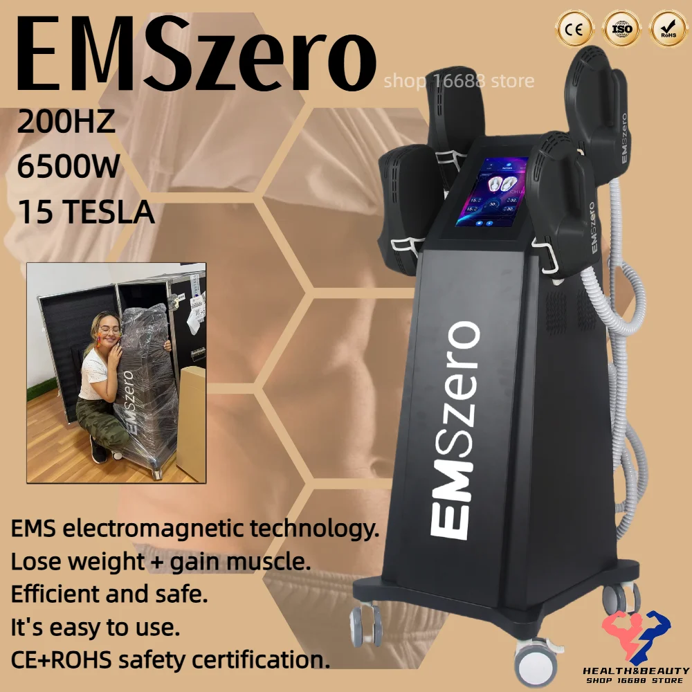 EMSzero Neo 6500W RF Electromagnetic Machine EMS Body Slimming Sculpting Fat Burning EMSzero Nova Weight Lose Muscle Build HIemt