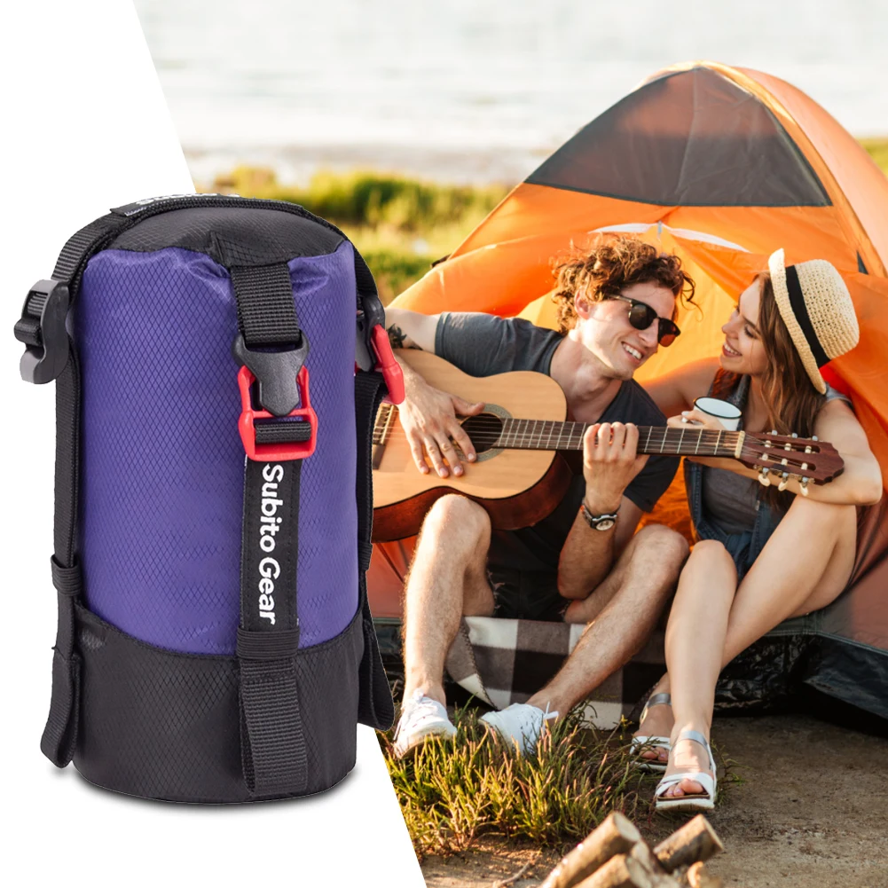ถุงนอนผู้ใหญ่การบีบอัดกลางแจ้ง Camping กระเป๋ากันน้ําแบบพกพา Ultra-light กระเป๋า 1-25L