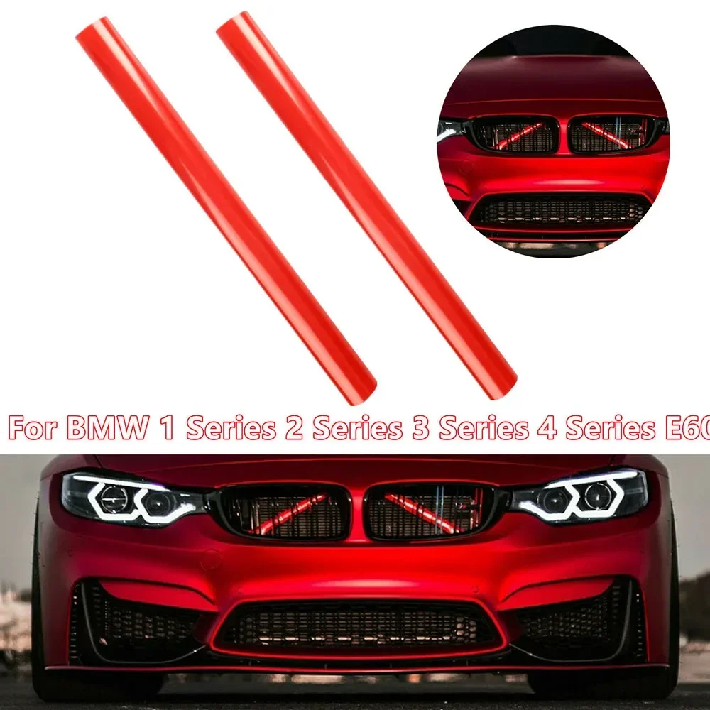 For BMW 1 Series 2 Series 3 Series 4 Series E60  Car Strip Sticker Car Styling Decoration Front Grille Trim Strips Cover Frame S