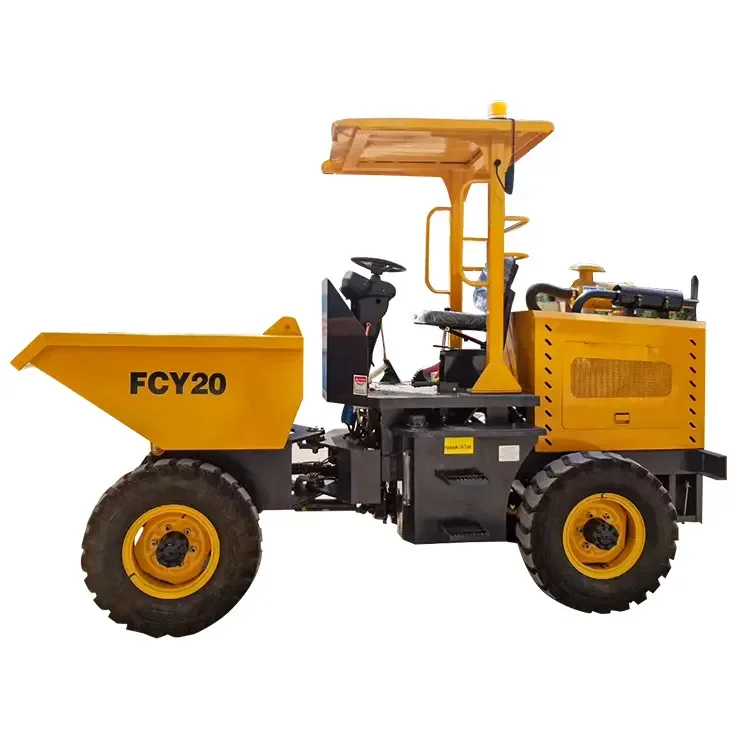 FCY20 4WD Mini Wheel Loader Articulated Dumper Truck 2 Ton Capacity Factory Direct Sale Manufactured Engine Motor Gearbox PLC