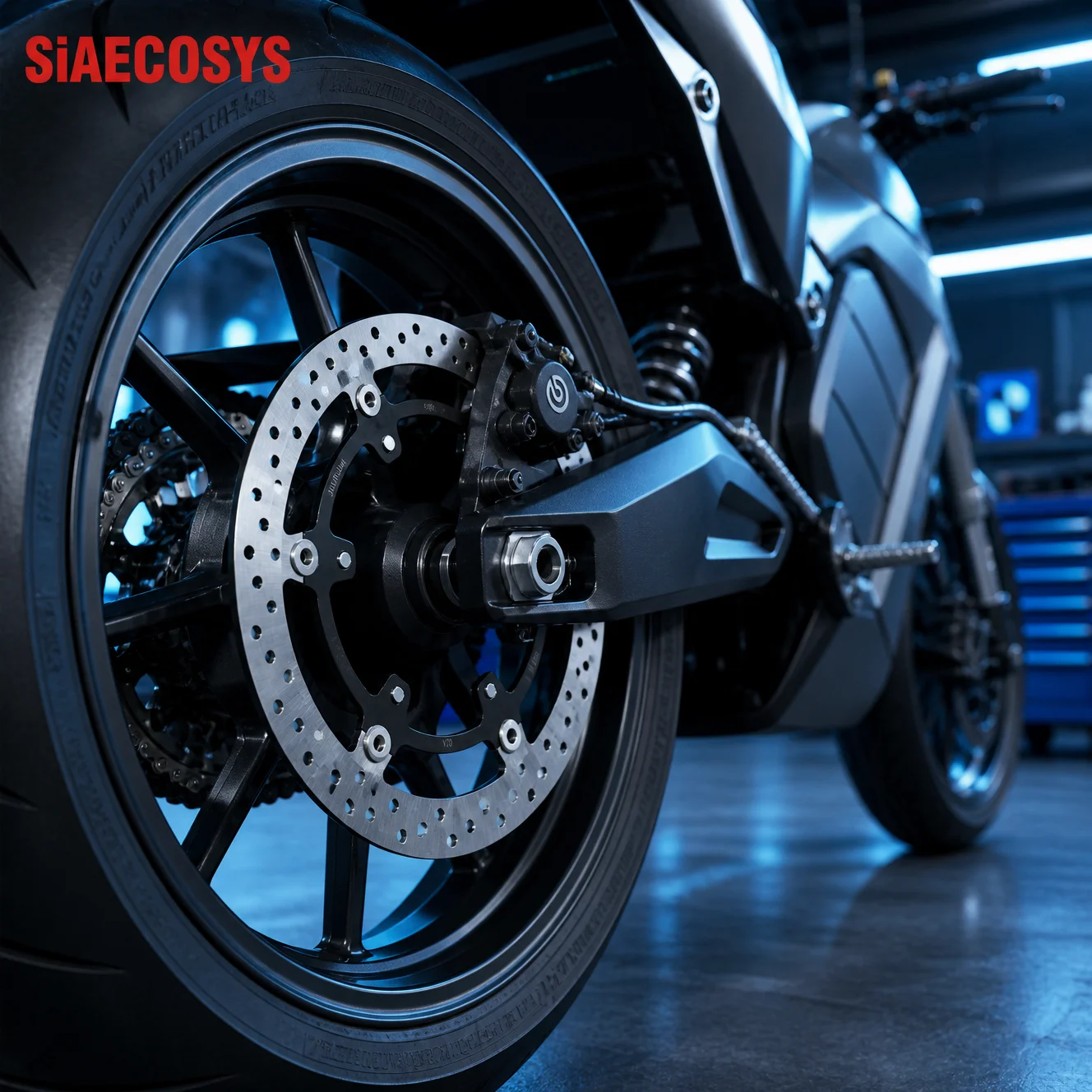 SiAECOSYS Front Disc Brake Plate High-Quality Steel for Electric Motorcycle