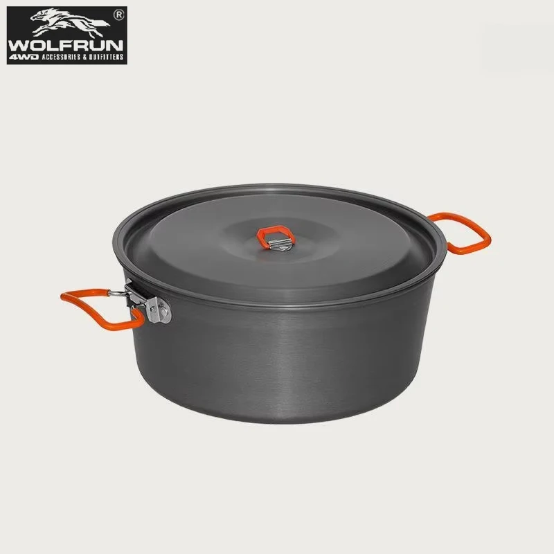 خفيفة 3L وعاء الطبخ في الهواء الطلق للتخييم المحمولة الألومنيوم نزهة عيد إناء/ قدر متعددة الأغراض إناء للحساء ووظيفة باخرة #1