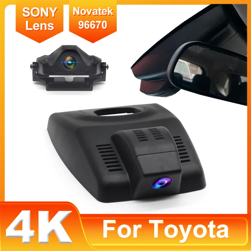 New! Plug and play Car DVR WIFI Dash Cam Video Recorder Original For Toyota RAV4 GX 2022 2023 2024 UHD Night Vision High Quality