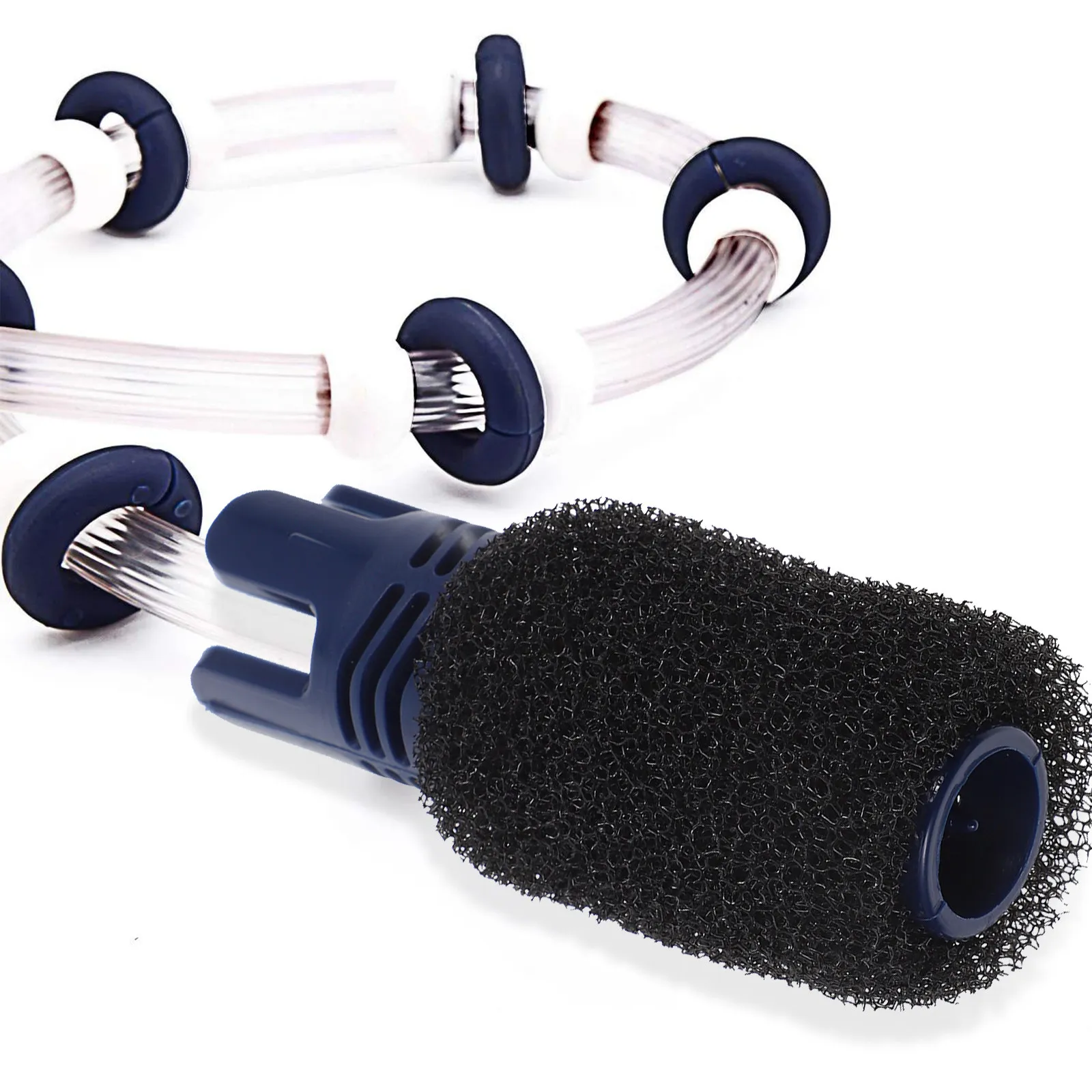 1Set Pool Cleaner Sweep Hose Scrubber Replacement Tail Sponge High Density for Swimming Pool Maintenance Time Saving Efficient