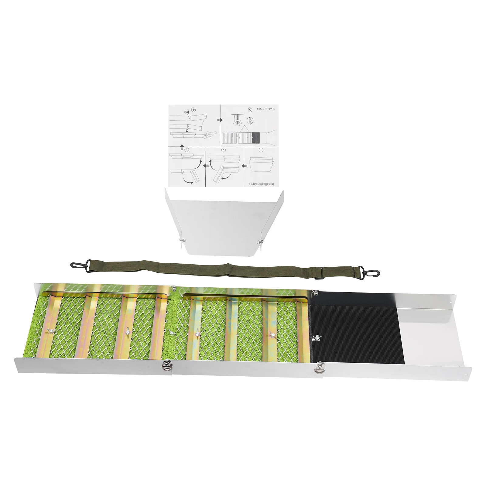 Tragbare Goldwaschbox aus Aluminiumlegierung, faltbares Prospektionswerkzeug für Goldwasch-Enthusiasten, manuelles Schmuck- und Bergbaugerät – Detail 5