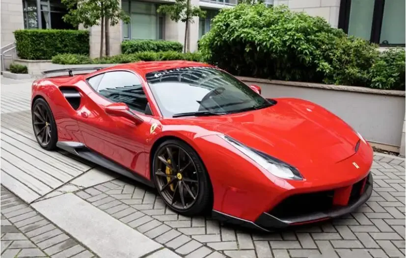 

For Ferrari 488 GTB 2015-2021 Carbon Fiber Side Skirts Cover Body Kit