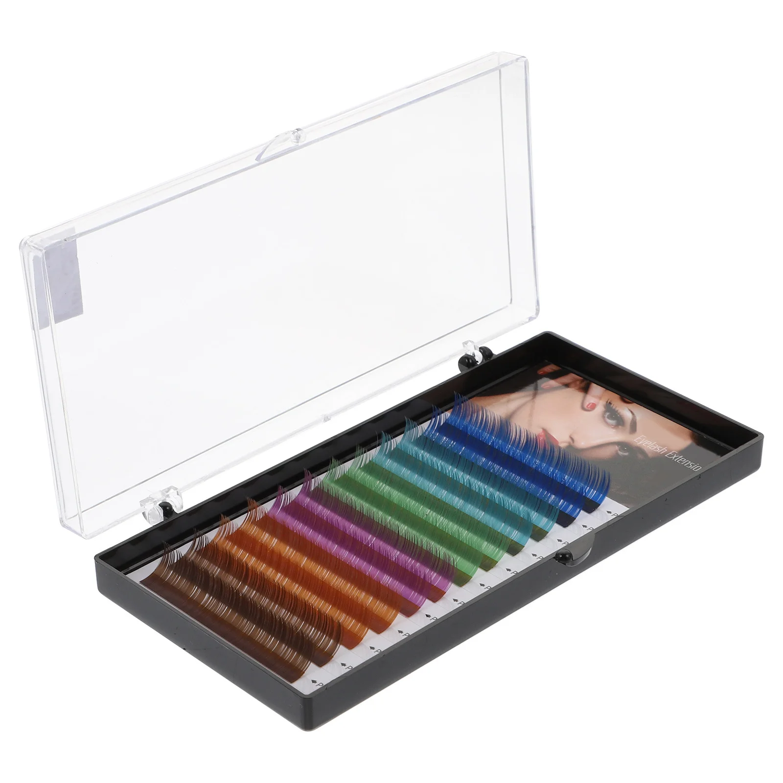 Extensões de cílios coloridos, cílios postiços leves, curvatura natural, longa duração, faça você mesmo, ideia de presente, extensões de cílios