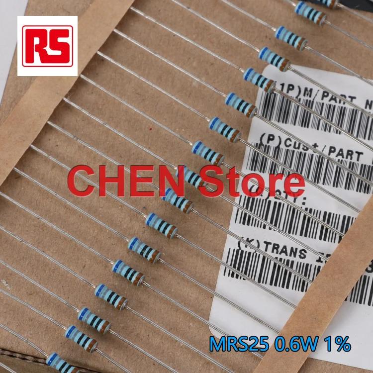 50 sztuk VISHAY BC MRS25 0.25W 1/4W 100R-910R 1% z miedzianymi stopkami z folii metalowej audio rezystor 130R 180R 220R 270R 330R 430R 470R 820R